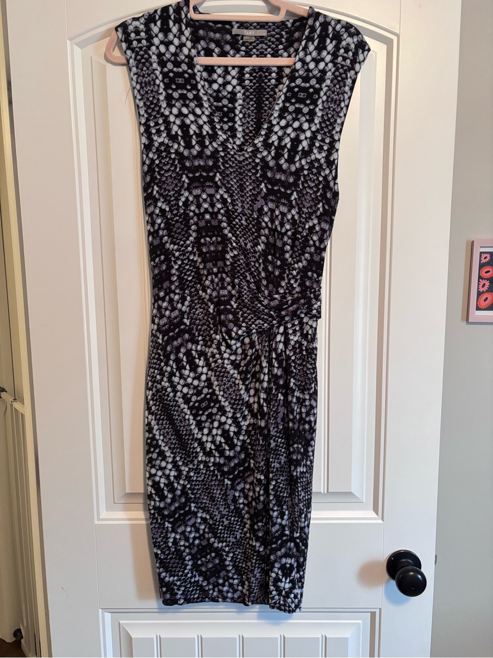 Tart Snakeskin Bodycon Midi Dress - Size M